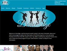 Tablet Screenshot of dancedge.com.au